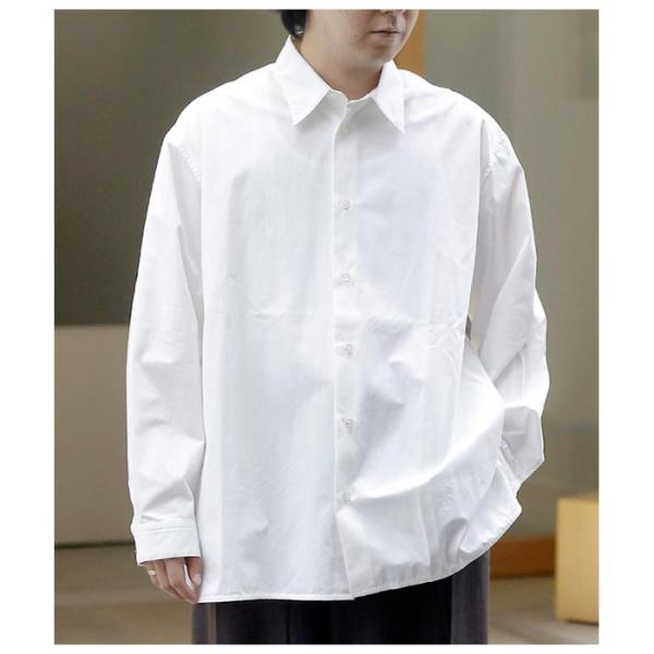 最終出品 <nonnotte> 25SS オーバーサイズシャツ ノノット NONNOTTE クリア ヘビーブロード クロス オーバーサイズド