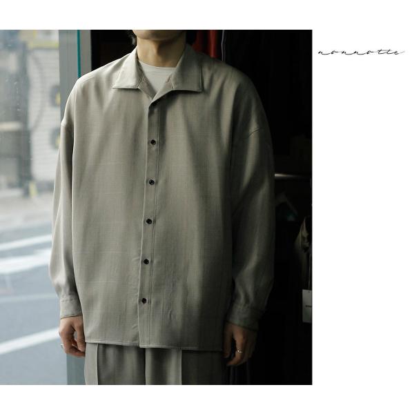 ノノット NONNOTTE ウールシルク ゴースト プレイド ドレーピング