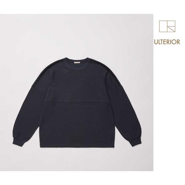 【ULTERIOR】アルテリア オーガニックコットンフットボールTシャツ ロンT アルテリア ULTERIOR コットン カシミヤ ハニカム フットボールT