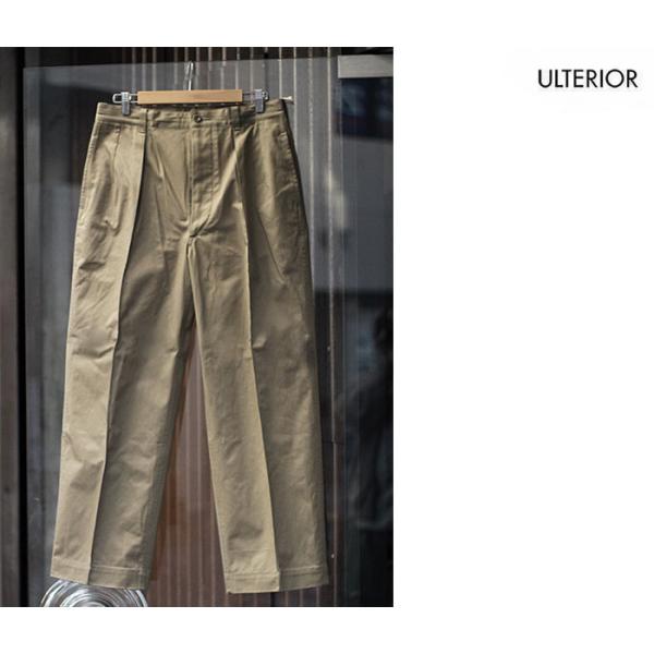 ULTERIOR アルテリア コットンワイドチノパン ULTERIOR アルテリア コットンワイドチノパン