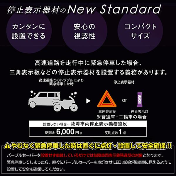 6912 amon �G�[���� PURPLE SAVER PRO(�p�[�v���Z�[�o�[ �v��) LED��~�\���� �h���J�o�[/�w�ʃ}�O�l�b�g�t ���H��ʖ@�{�s�K���K���i ��퓔 ���i�摜1