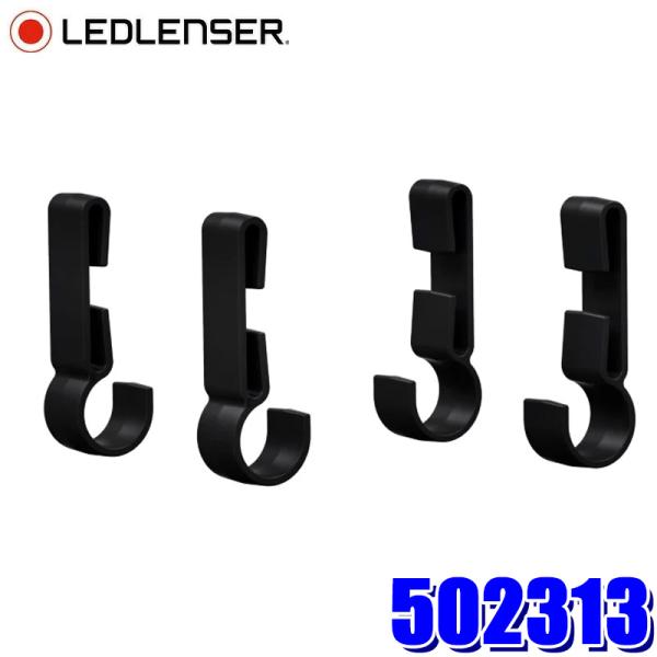 レッドレンザー製のヘッドライト各製品を、一般的なヘルメットに固定するためのクリップ。