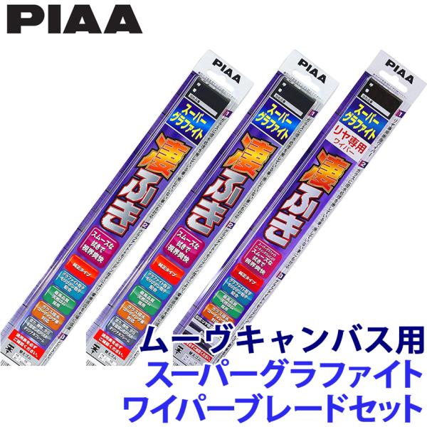 PIAA WG45＋WG45＋WG30RS ピア スーパーグラファイトワイパー