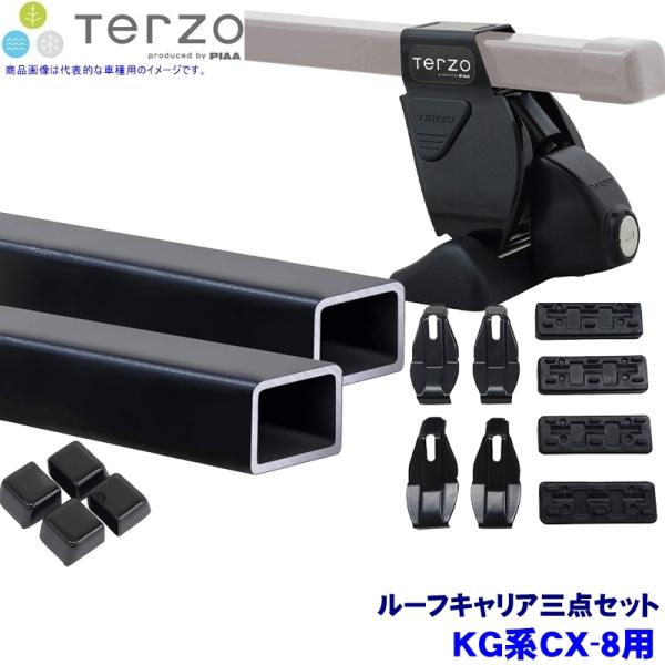 TERZO KG系CX-8(H29/12〜R6/1ルーフレール無)用ルーフキャリア フット