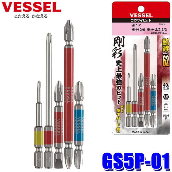 より強くてしなやかなな特殊な合金を使用。硬度と靭性を兼ね備えた折れにくいビット材でしっかりとネジを締めることができます。