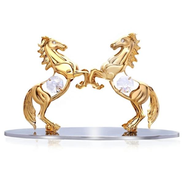 送料無料】【おまけ付】向き合う 馬 置物 誕生日プレゼント 縁起物