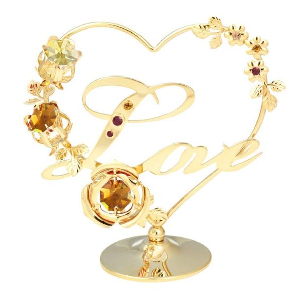 ラブ 置物 3 高級 雑貨 オブジェ おしゃれ ギフト トパーズ スワロフスキー クリスタル 誕生日 プレゼント お祝い 女性 記念日 置き物 Buyee Buyee Japanese Proxy Service Buy From Japan Bot Online