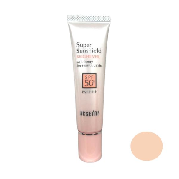 アクセーヌ スーパーサンシールド ブライトヴェール 01 ピンクベージュ SPF50+・PA++++ 22g