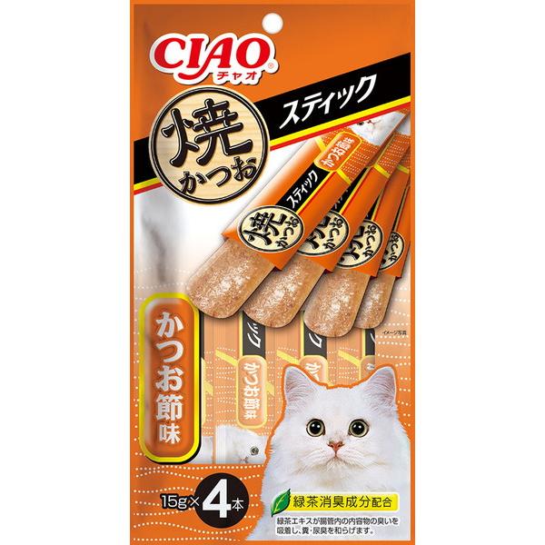 他サイト： いなば　CIAO　焼かつおスティック　かつお節味　15g×4本×★6個★　TSC-141の商品画像
