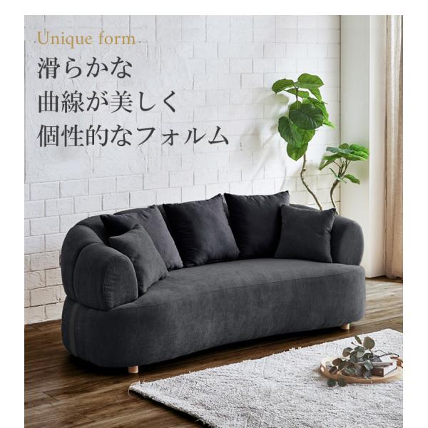 �\�t�@�[ 3�l�|���\�t�@�[ ������� �k�� �t�@�u���b�N�\�t�@ �N�b�V�����t�� ��195cm �\�t�@ 3�l�|�� 3P�\�t�@ �N�b�V���� 5�� �؋r �t�@�u���b�N ���i�摜2