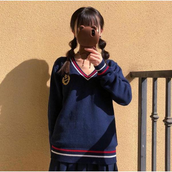 セーター スクールカーディガン スクールニット レディース メンズ 女子 セーター ニット Vネック Vセーター ユニセックス 高校生 入学式 通学 Buyee Buyee 日本の通販商品 オークションの代理入札 代理購入