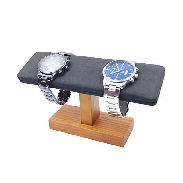 CHURACY 腕時計 スタンド ウォッチスタンド 高級 天然木 時計スタンド 木製 複数 2本用