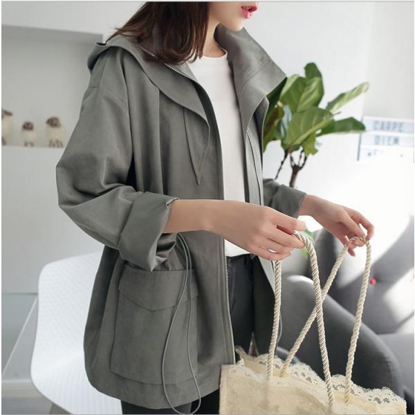 コート レディース ショート丈 秋トレンチコート 秋アウター 長袖 スプリングコート 羽織り ジャケット レディース 即納 Buyee Buyee Jasa Perwakilan Pembelian Barang Online Di Jepang