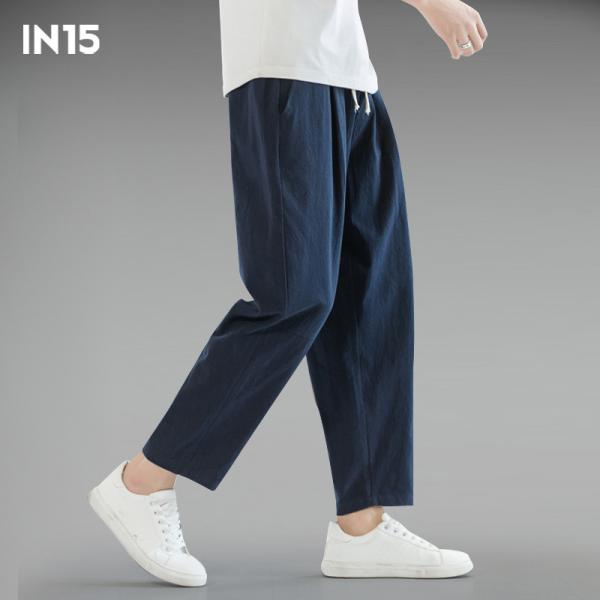 メンズ サルエルパンツ ワイドパンツ 涼しい 綿麻 テーパードパンツ