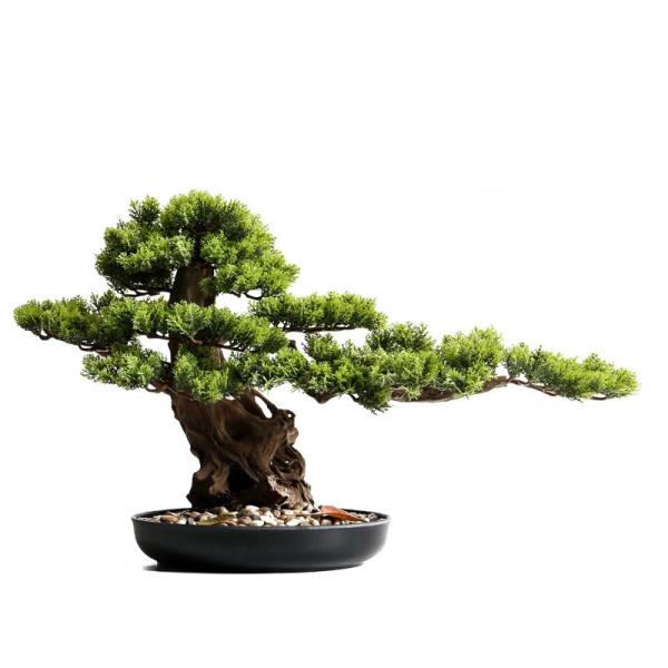 松 フェイクグリーン 鉢植え リアル 伝統的 観葉植物 人工葉っぱ 人工植物装飾 緑 卓上 置き型 シンプル オフィス 簡単世話いらず