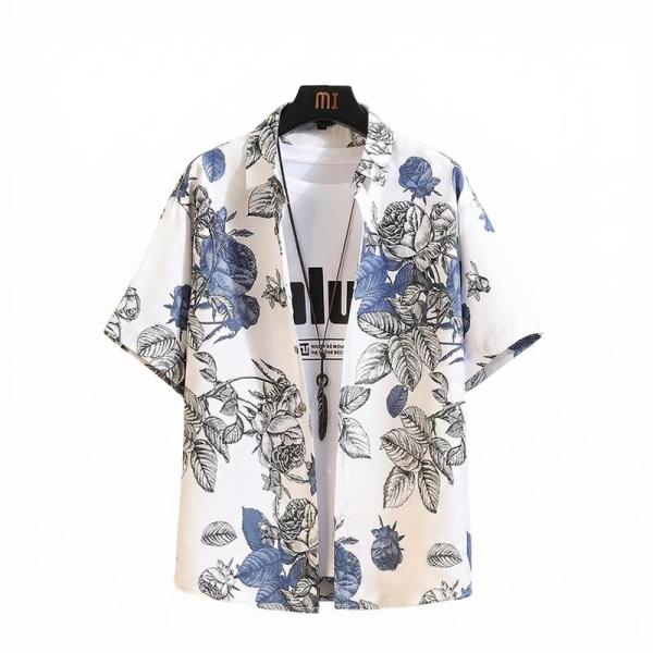 アロハシャツ メンズ 半袖 柄シャツ カジュアル リゾート ビーチ 総柄
