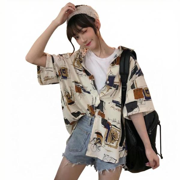 アロハシャツ メンズ 半袖 柄シャツ ボタニカル柄 カジュアルシャツ 総柄 開襟シャツ レトロ 花柄 プリント トップス オーバーサイズ