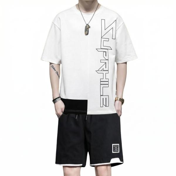 セットアップ メンズ 上下セット 夏 Tシャツ ハーフパンツ