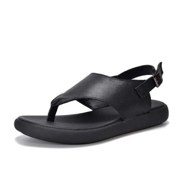 Rick Owens 厚底サンダル ラッピングストラップ 牛革 ビーチサンダル レディースサンダル サンダル トング 本革 厚底 ぺたんこ バック