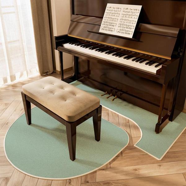 防音マット ピアノの防音絨毯 ピアノ用ラグ カーペット フローリングマット 敷物 すべりどめ付き 専用パッド 傷防止 吸音 床保護 防振