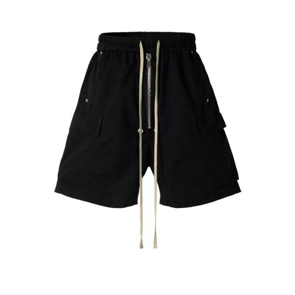 アウトドアパンツ ランニングズボン スポーツウェア メンズ 前開きジッパー ダーク系 五分丈 短パン 夏 ハーフパンツ やわらか 軽量