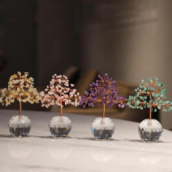 美品✨天然クリスタルとローズクオーツの鳥のオブジェ（アメジスト台座） 天然水晶樹 クリスタルツリー シトリン アメジスト ローズクォーツ