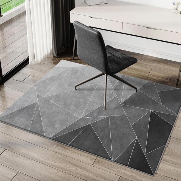 チェアマット ゲーミングマット ラグマット カーペット グレー 80x120CM やわらか 大判 素足が喜ぶ 室内 春夏秋冬 手洗いok