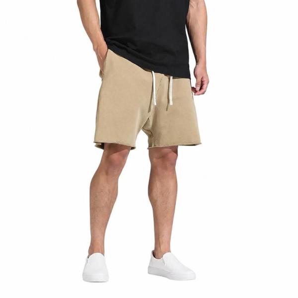 ハーフパンツ メンズ スポーツ ショートパンツ スウェット 短パン 5分丈 ジム 筋トレ 切りっぱ ファスナー付きポケット 吸汗 通気 夏