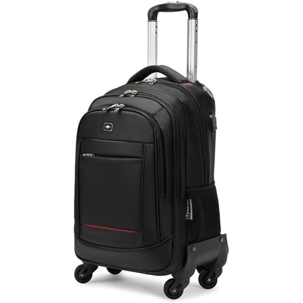 リュックキャリー 3way キャスターバッグ 35L キャリーバッグ 小型 2~3泊対応 4輪 撥水加工 トロリーバッグ メンズ 合宿