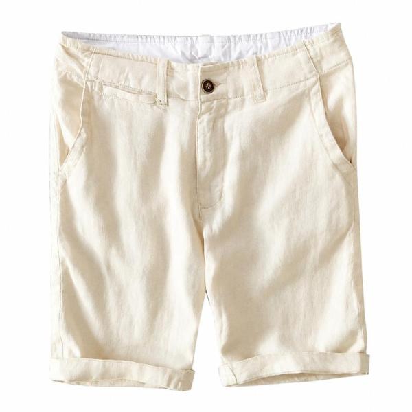ハーフパンツ メンズ 麻 ショートパンツ 涼しい リネン 五分丈 短パン 薄手 綿麻 さらさら 通気性 リス ゆったり カジュアル ビーチ