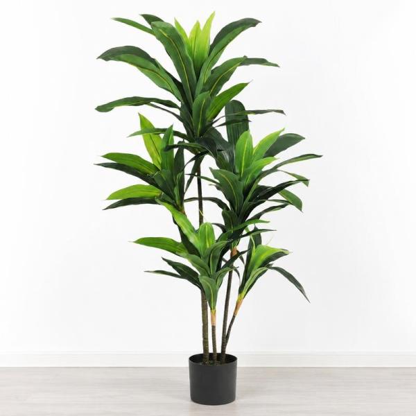 フェイクグリーン 大型 ドラセナ 幸福の木 高さ120cm 人工観葉植物