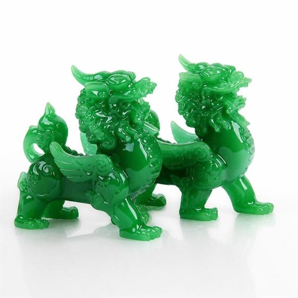 ヒキュウ 置物 貔貅 一対 中 12cm 風水 玄関 招財 金運アップ 魔除け 厄除け 縁起物 麒麟 狛犬 彫刻 オブジェ 開運グッズ