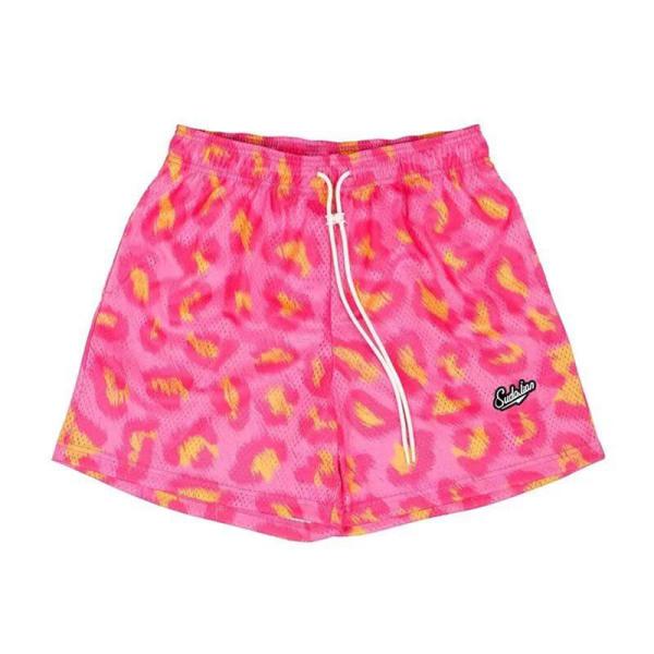ハーフパンツ ヒョウ柄 シマウマ柄 乳牛柄 短パン ショートパンツ メンズ レディース バスパン 4分丈 虎柄 個性的 欧米風 夏 通気性