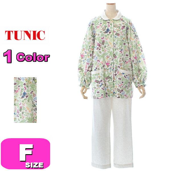 チュニック TUNIC 49408 パジャマ ルームウェア セットアップ 襟