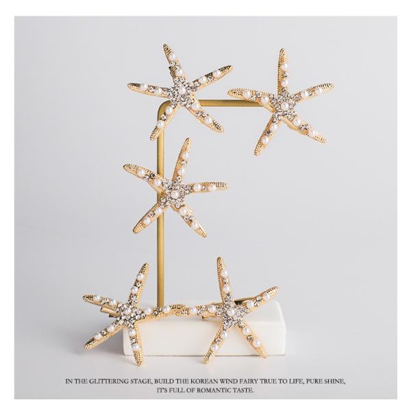 ヘアアクセサリー レディース ヒトデ ビジュー ヘアアレンジ ヘアピン 5個 ゴールド ウェディング ヘッドドレス パール 髪飾り 結婚式 Buyee Buyee Jasa Perwakilan Pembelian Barang Online Di Jepang