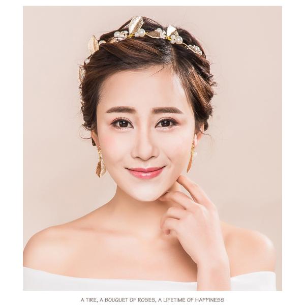 ウェディングゴールドアクセサリーセット リーフ ヘッドドレス 結婚式 ダンス コンサート 髪飾り ヘアピン ヘアー 花嫁 Buyee Servicio De Proxy Japones Buyee Compra En Japon