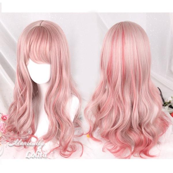 フルウィッグ ロング ブロンド ピンク グラデーション ミックス 金髪 ゆるウェーブ かつら コスプレ ゆめかわいい Wig カツラ 耐熱ウィッグ Buyee Buyee 日本の通販商品 オークションの代理入札 代理購入