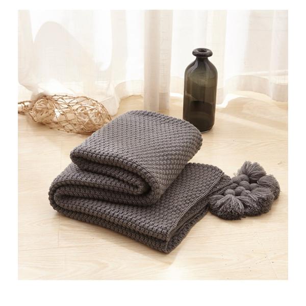 毛糸 ニット ブランケット ひざ掛け 大判 ひざかけ 膝掛け グレー 手編み チャンキーニット ローゲージニット 暖かい ルームウェア 約130 170cm プレゼント Buyee Buyee Japanese Proxy Service Buy From Japan Bot Online