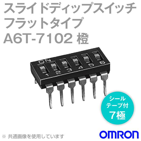 �I������(OMRON) A6T-7102 �`A6T�����^ �X���C�h �f�B�b�v�X�C�b�` �t���b�g�^�C�v7�� (��) (�V�[���e�[�v�t) NN
