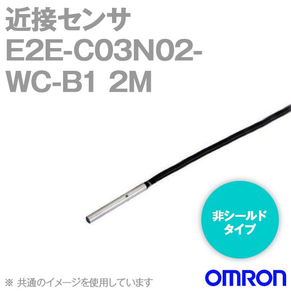 �I������(OMRON) E2E-C03N02-WC-B1 2M �ߐڃZ���T�[ ��V�[���h�^�C�v 2m (��3�E���o����2mm) (����3����) (PVC(�ϖ�)) (PNP�o��) NN