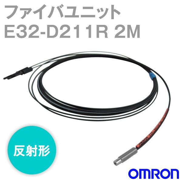 �I������(OMRON) E32-D211R 2M �X�g���[�g �t�@�C�o���j�b�gE32(�l�W�^�E���ˌ`) �t�@�C�o��2m NN