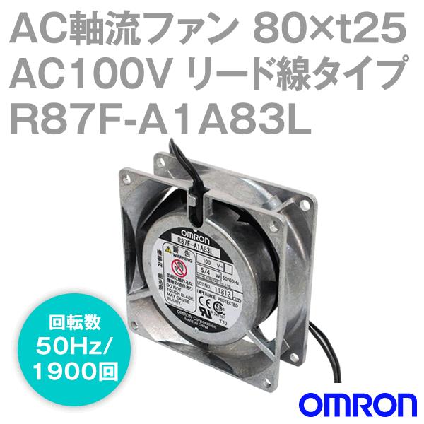 �I������(OMRON) R87F-A1A83L AC�����t�@�� 100V (80×t25 ���[�h���^�C�v) (��]�� 50Hz 1900��) NN