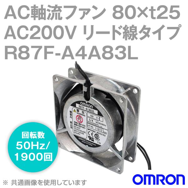 �I������(OMRON) R87F-A4A83L AC�����t�@�� 200V (80×t25 ���[�h���^�C�v) (��]�� 50Hz 1900��) NN