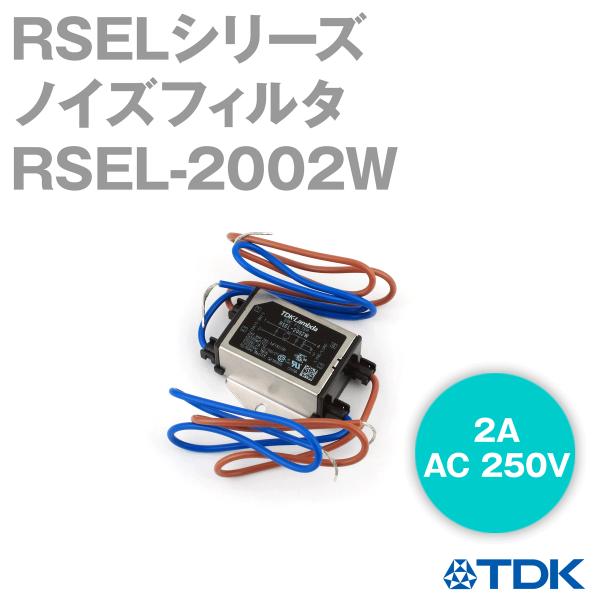 TDK�����_ RSEL-2002W �m�C�Y�t�B���^ 2A 250V ���C���[�^�C�v RSEL�V���[�Y NN