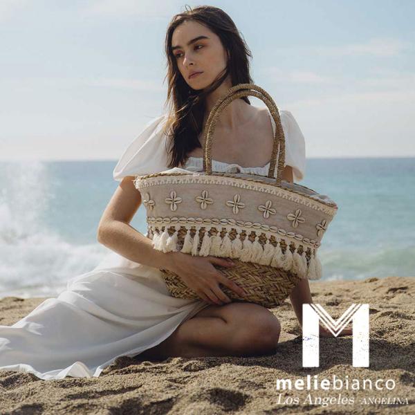 限定品 2024 Melie Bianco（メリービアンコ）YN7535 Cher Raffia Large Shoulder Bag レディース ボヘミアン メッシュ 網目 手編み ストロー トートバッグ 大きめ  ハンドバッグ かごバッグ 高級 大容量 ビーガン ヘイリービーバー 30代 40代 20代 50代 ボッテガ 麦わら melie bianco（メリービアンコ） 限定品 Melie Bianco（メリービアンコ