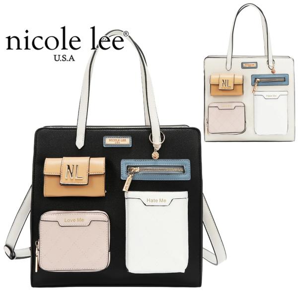 2026新作 数量限定 NICOLE LEE ニコールリー P17488 COLORBLOCK POCKET