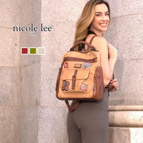 専用✨希少✨Nicole Lee【ニコールリー】リュック　バックパック Nicole Lee（ニコールリー） 2026新作 数量限定 P17467 VINTAGE PATCH