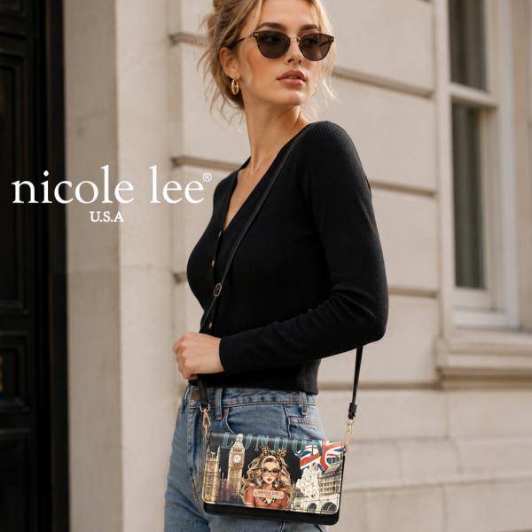 2026新作 NICOLE LEE ニコールリー PRT9003 PHONE WALLET CROSSBODY ロンドン イギリス お財布とスマートフォンを、ひとつに。コンパクトクロスボディ