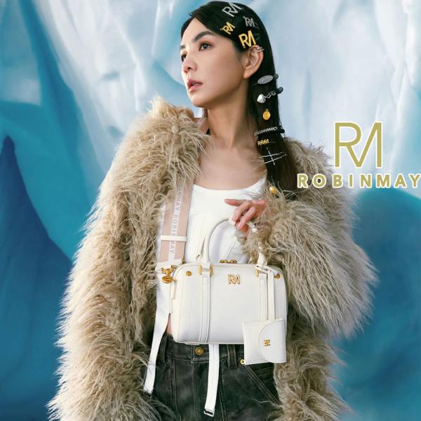 保証付 返品OK  正規品  2024 ROBINMAY ロビンメイ  B253 寶格聖納手提包 レディース RMロゴ ミニボストン ロゴチャーム ハンドバッグ 通勤通学 春夏秋冬バイカラー ビジネス ビーガンレザー 人気 30代 40代 20代 台湾 入学卒業 入園卒園 セレモニー ミニバッグ 2WAY ポーチ angelina_rm262