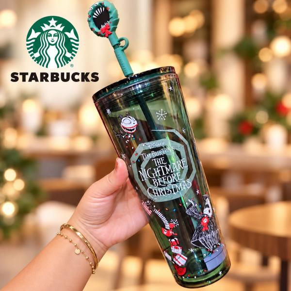 2026新作！保証付 返品OK 海外限定 Starbucks x Disneyland タンブラー ナイトメア ディズニーコラボ スターバックス ギフト スタバ 正規品 コールドカップ